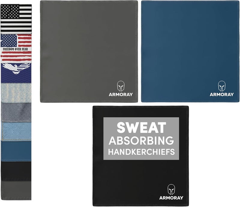 ARMORAY Sweat Absorbing Towel Handkerchief – Quick-Dry Microfiber Gym Towels for Face, Hands & Body – Workout Towel for Men, Sport Rag, Perfect for Tennis, Pickleball & Sauna Use by Women - Image 1